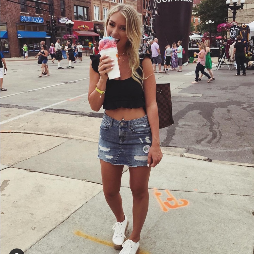 Denim skirt